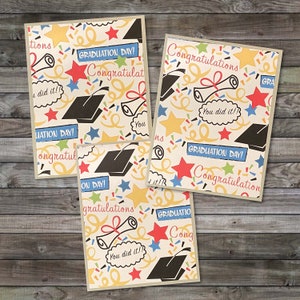 Graduation Cards, Congratulations Card Graduation, Good Luck Cards, Achievements Cards, You Did It Card, Blank Note Cards, Best Wishes Card
