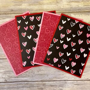 Valentines Note Cards, Valentines Day Cards, Galentines Day Cards, Blank Valentine Cards, Love Cards, Heart Cards, Cute Valentines Day Card