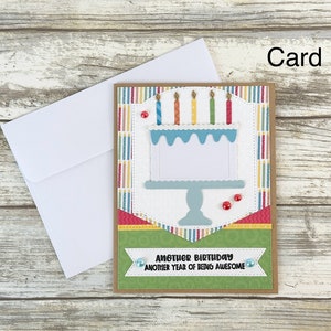 Happy Birthday Card, Birthday Greeting Card, Cute Birthday Card, Birthday Card for Him, Birthday Card for Her, Kids Birthday Card