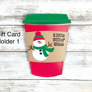 Coffee Gift Card Holder, Christmas Gift Card Holder, Cute Gift Card Holder, Teacher Christmas Gift, Coworker Christmas Gift