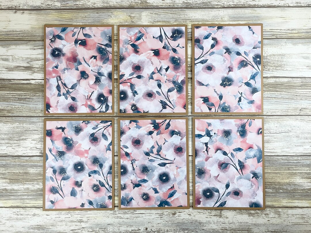 Floral Note Cards, Flower Note Cards, Summer Note Cards, Note Cards ...