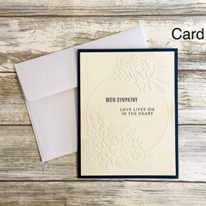 Sympathy Card, Grief Card, Thinking of You Card, Condolences Card, With Sympathy Cards, Sympathy Card Set, Bereavement Cards, Embossed Cards