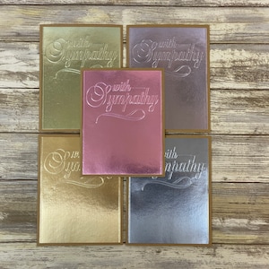 Sympathy Card, Grief Card, Thinking of You Card, Condolences Card, With Sympathy Cards, Sympathy Card Set, Bereavement Cards