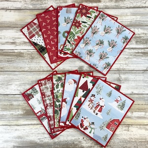 Christmas Greeting Cards, Christmas Cards Set, Christmas Note Cards, Winter Note Cards, Handmade Christmas Cards, Cute Christmas Cards