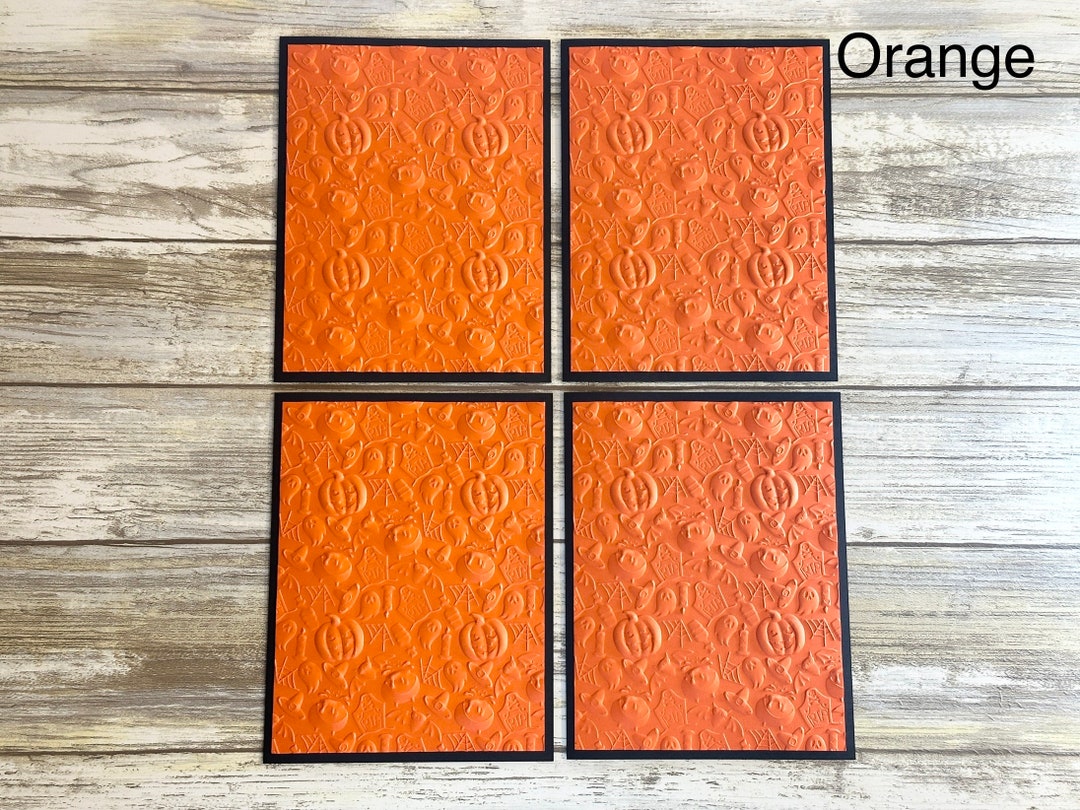 Handmade Embossed Halloween Greeting Cards: Spooky Note Cards - Etsy