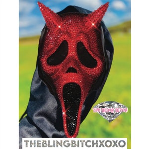 XKEJKNY Creepy Slenderman Smile Mask, 3PCS Scary Ghostface