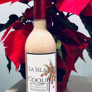 Strawberry Authentic La Isla Coquito | Puerto Rican Coquito | Puerto Rican Eggnog | Puerto Rico|Thanksgiving| Holiday Drink| Black Friday