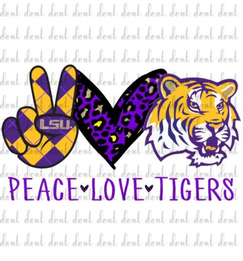 Download Peace Love LSU png peace love tigers lsu tigers png Peace ...