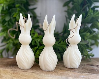 Bunny Swirl Candle Set of 3