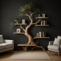 Custom Tree Bookshelf for Office – Unique Wooden Bookcase, Handmade Tree Book Shelf, Modern Office Decor, Personalized Storage Furniture product logo