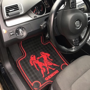 Brown car floor mats, personalized car accessory, cat print car mats your own deisgn, all season floor mats, trippy cute custom floor mats