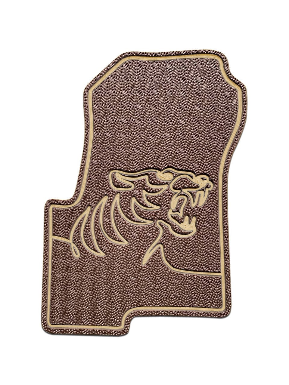 Beige Car Floor Mats With Tiger, Full Set Car Mats, Personalizated Car