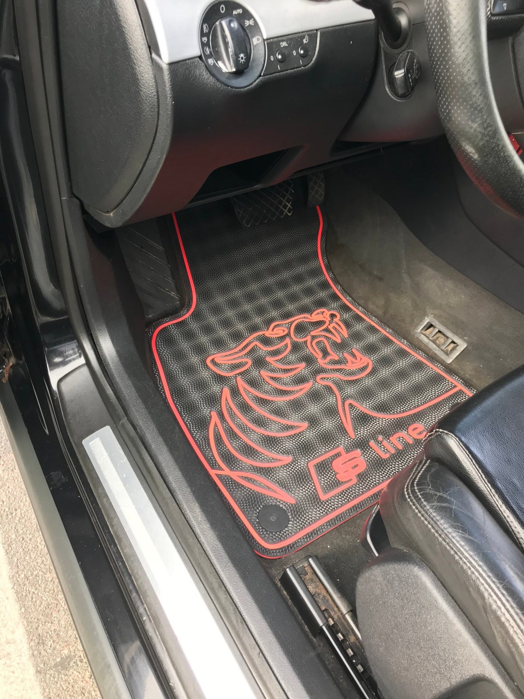 Tiger Print Car Mat 51 Set, Car Rugs, Custom Car Floor Mats, Car Guy