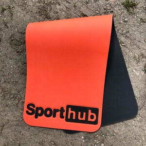 Yoga mat, anti skid sports fitness mat, sporthub pro 6mm thick yoga mat