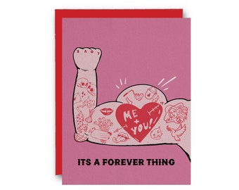 It's a Forever Thing Tattoo Valentine's Day/Love Card