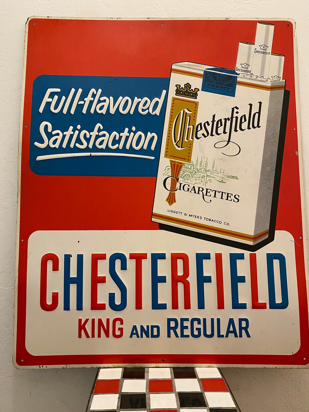 Chesterfield Cigarettes Sign