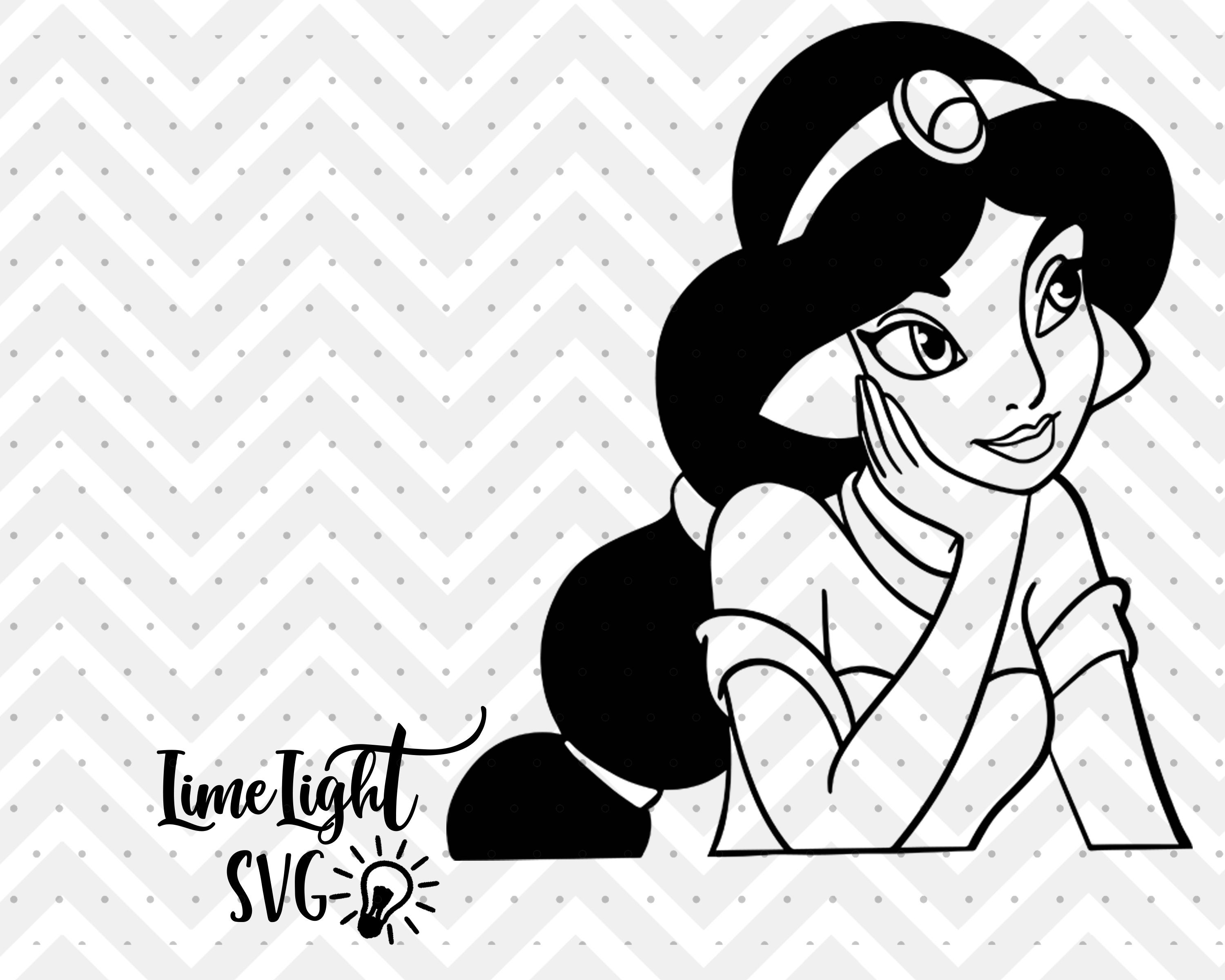 Download Jasmine svg Jasmine Silhouette Aladdin svg Jasmine Cricut | Etsy