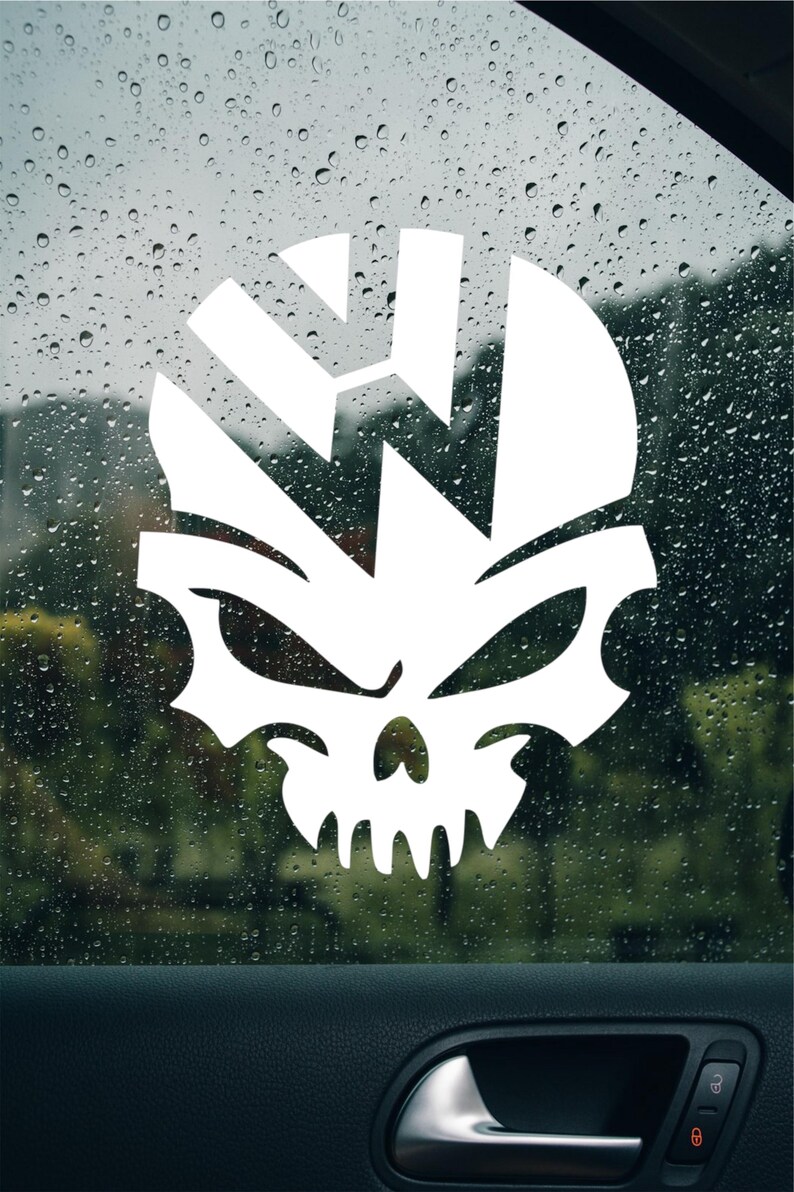 Volkswagen Skull Decal - Etsy
