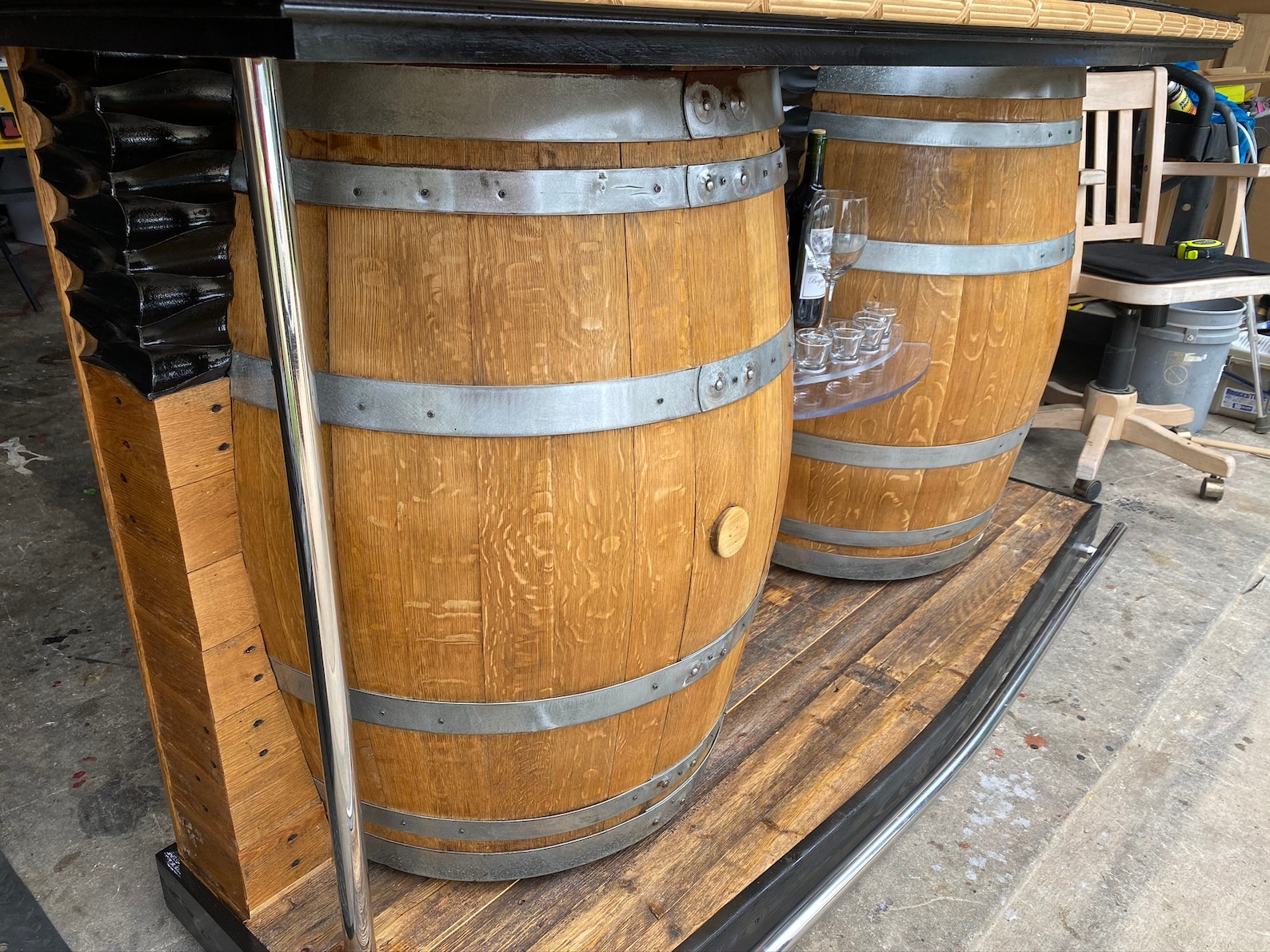 Wine Barrel Bar Etsy