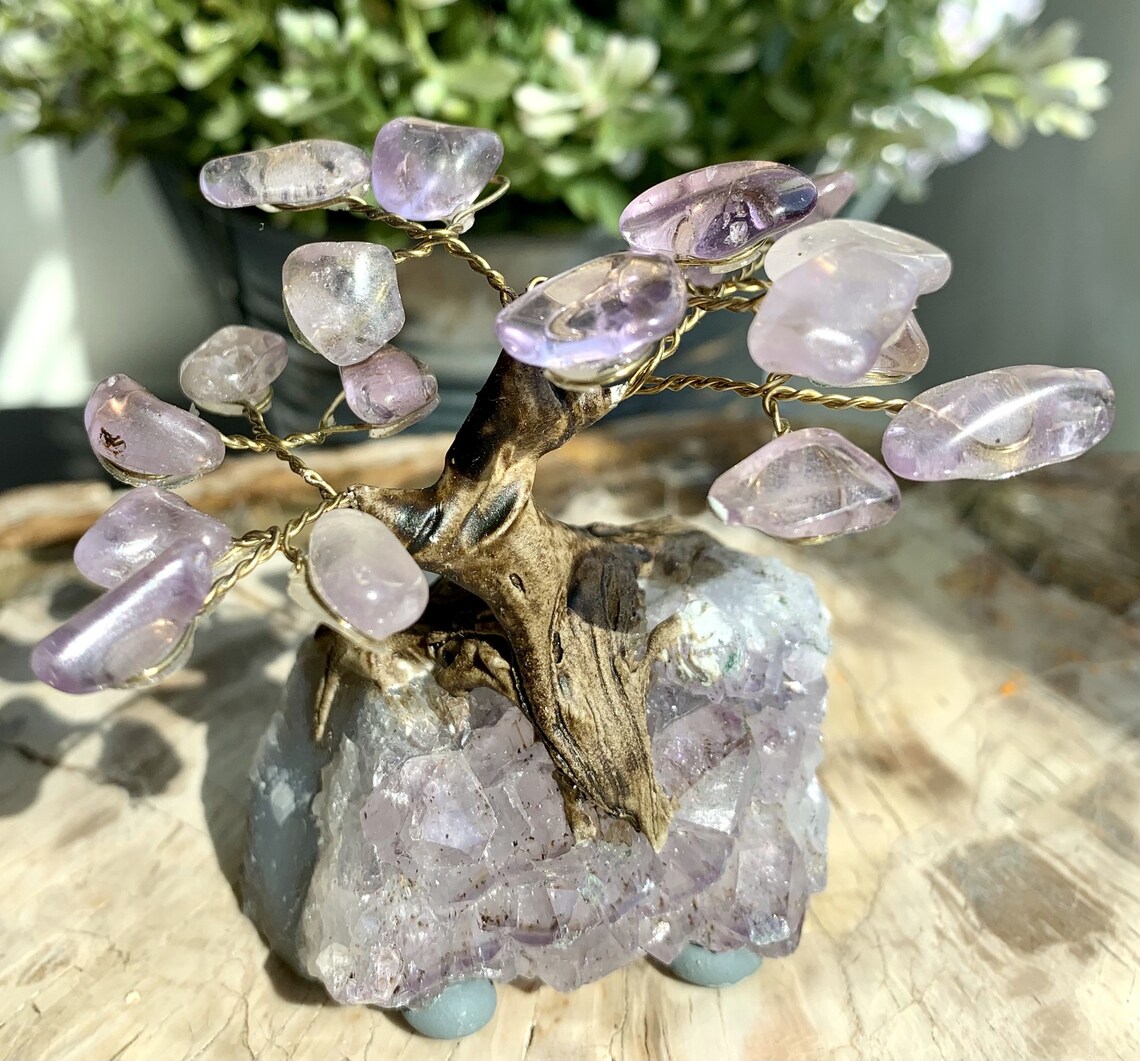 Amethyst Crystal Bonsai Tree Amethyst Crystal Tree of Life | Etsy