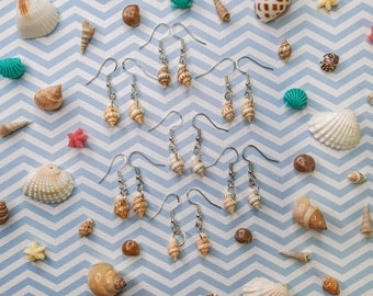 Nassa Seashell Earrings | Hypoallergenic Beachy Jewelry | Tiny Seashells Earrings | Conch Earring