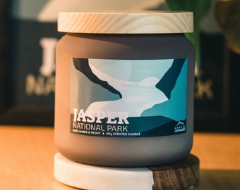 Jasper National Park 'DARK AMBER & PEONY' Scented Candle