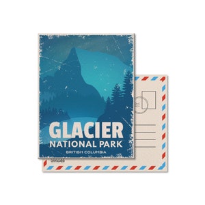 Glace-Nationalpark von Kanada Postkarte, Vintage, Postkarten, Nationalparks, Kanada Parks, Geschenk, Geburtstag, Vatertag