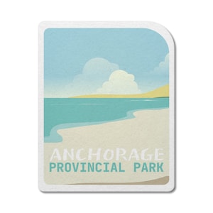 Anchorage New Brunswick Provincial Park waterdichte vinylsticker, laptopstickers, aangepaste stickers, stickerspakket, Vaderdag