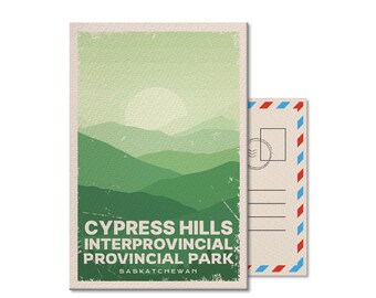 Cypress Hills Saskatchewan Provincial Park Postcard, Vintage, Postcards, National Parks, Canada Parks, Gift, Birthday, Mothers Day