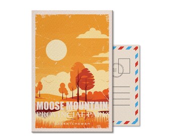 Moose Mountain Saskatchewan Provincial Park Postcard, Vintage, Postcards, National Parks, Canada Parks, Gift, Birthday, Mothers Day