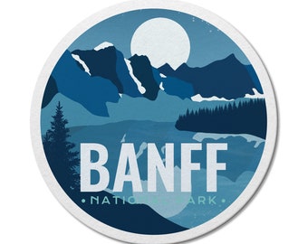Banff National Park of Canada Waterproof Vinyl Sticker