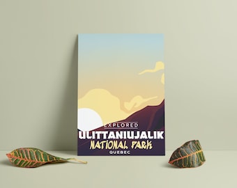 Ulittaniujalik National Park 'Explored' Poster - Park Posters - Home Decor - Canada Park - SEPAQ - Gift - Wall Art - Mother's Day