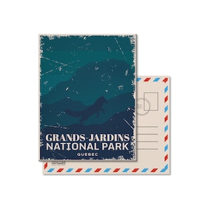 Grands-Jardins Quebec National Park Postcard, Vintage, Postcards, National Parks, Canada Parks, Gift, Birthday, Fathers Day