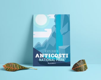 Anticosti National Park 'Explored' Poster - Park Posters - Home Decor - Canada Park - SEPAQ - Gift - Wall Art - Mother's Day