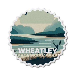 WHEatley Ontario Provincial Park Wasserdichter Vinyl-Aufkleber, Laptop-Aufkleber, Benutzerdefinierte Aufkleber, Camping, Aufkleber, Vatertag