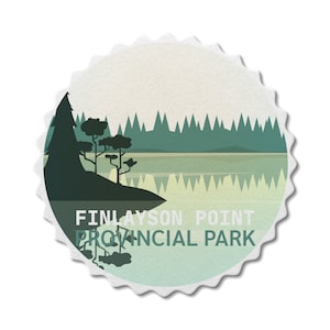 Finlayson Point Ontario Provincial Park Wasserdichter Vinyl Aufkleber, Laptop Aufkleber, Benutzerdefinierte Aufkleber, Camping, Stickers Pack, Ostern
