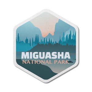 Miguasha Quebec National Park Wasserdichter Vinyl Aufkleber, Laptop Aufkleber, Benutzerdefinierte Aufkleber, Camping, Aufkleber, Vatertag