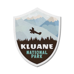 Kluane National Park of Canada Wasserdichter Vinyl Aufkleber, Laptop Aufkleber, Benutzerdefinierte Aufkleber, Camping, Stickers Pack, Vatertag