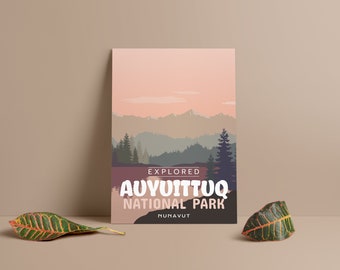 Auyuittuq National Park 'Explored' Poster - Park Posters - Home Decor - Canada Park - Gift - Wall Art - Mother's Day