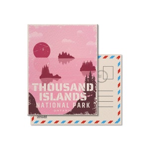 Thousand Islands National Park of Canada Postkarte, Vintage, Postkarten, Nationalparks, Kanada Parks, Geschenk, Geburtstag, Vatertag