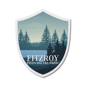 Fitzroy Ontario Provincial Park waterdichte vinylsticker, laptopstickers, aangepaste stickers, camping, stickerspakket, Vaderdag