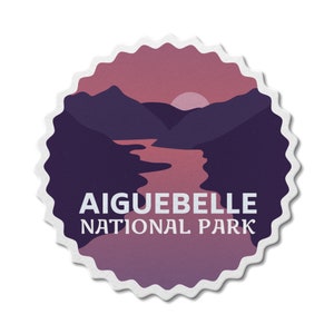 Aiguebelle Quebec National Park waterdichte vinylsticker, laptopstickers, aangepaste stickers, camping, stickerspakket, Vaderdag