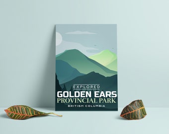 Golden Ears Provincial Park 'Explored' Poster - Park Posters - Home Decor - Canada Park - Interior Design - Wall Art - Victoria Day