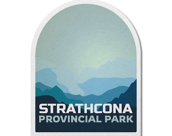 Strathcona British Columbia Provincial Park Waterproof Vinyl Sticker