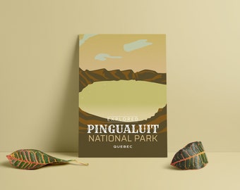 Pingualuit National Park 'Explored' Poster - Park Posters - Home Decor - Canada Park - SEPAQ - Gift - Wall Art - Mother's Day