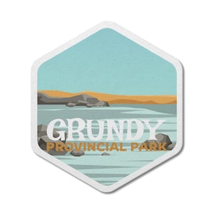 Grundy Lake Ontario Provincial Park Wasserdichter Vinylaufkleber, Laptop-Aufkleber, Benutzerdefinierte Aufkleber, Camping, Aufkleber, Vatertag