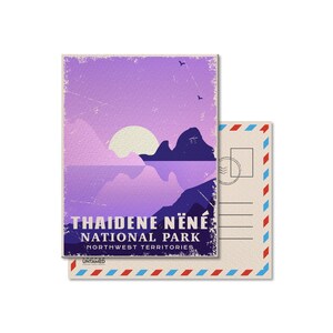 Thaidene Nene National Park of Canada Postcard, Vintage, Postcards, National Parks, Canada Parks, Gift, Birthday, Canada Day