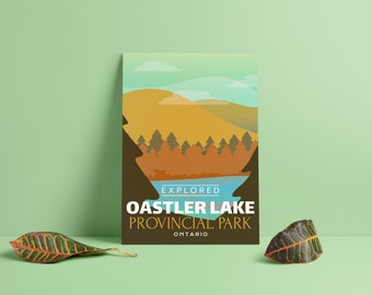 Oastler Lake Provincial Park 'Explored' Poster - Park Posters - Home Decor - Canada Park - Interior Design - Wall Art - Victoria Day