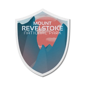 Mount Revelstoke National Park of Canada Waterdichte vinylsticker, laptopstickers, aangepaste stickers, stickerspakket, Vaderdag