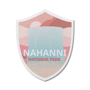 Nahanni National Park of Canada Waterdichte vinylsticker, laptopstickers, aangepaste stickers, camping, stickerspakket, Vaderdag
